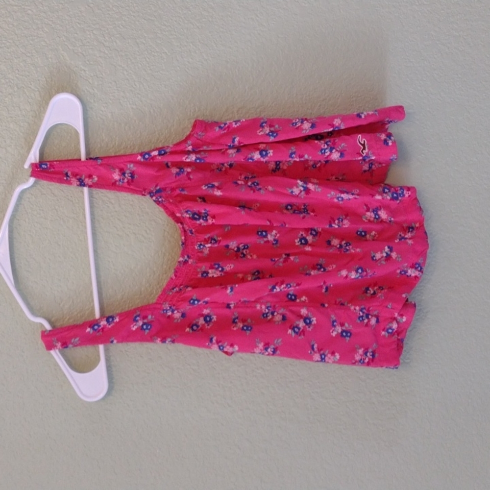 Hollister Pink Floral Tank Top